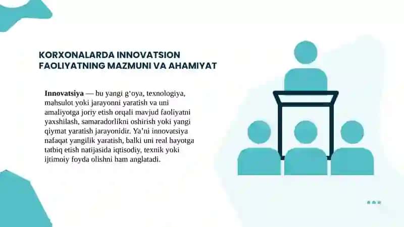 Korxonalarda innovatsion faoliyat samaradorligini oshirish 3