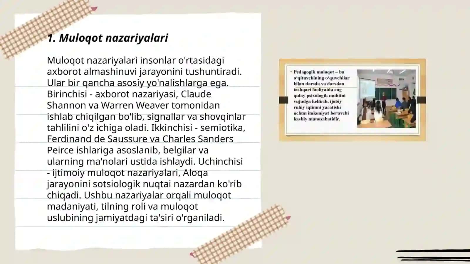 Muloqot nazariyalari 3