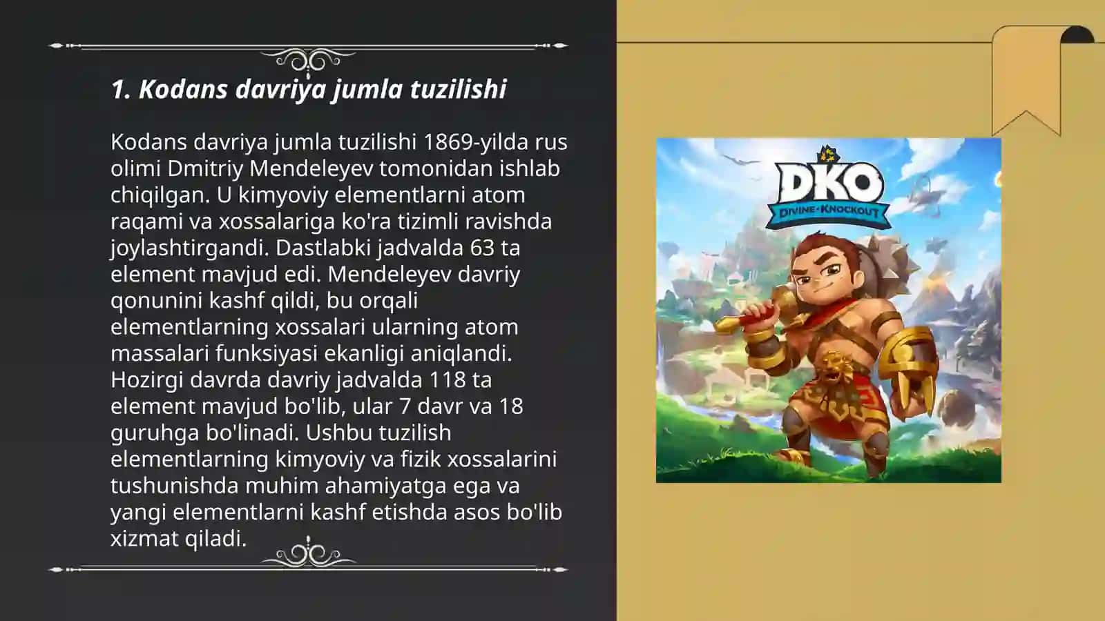 Kodans davriya jumla 3