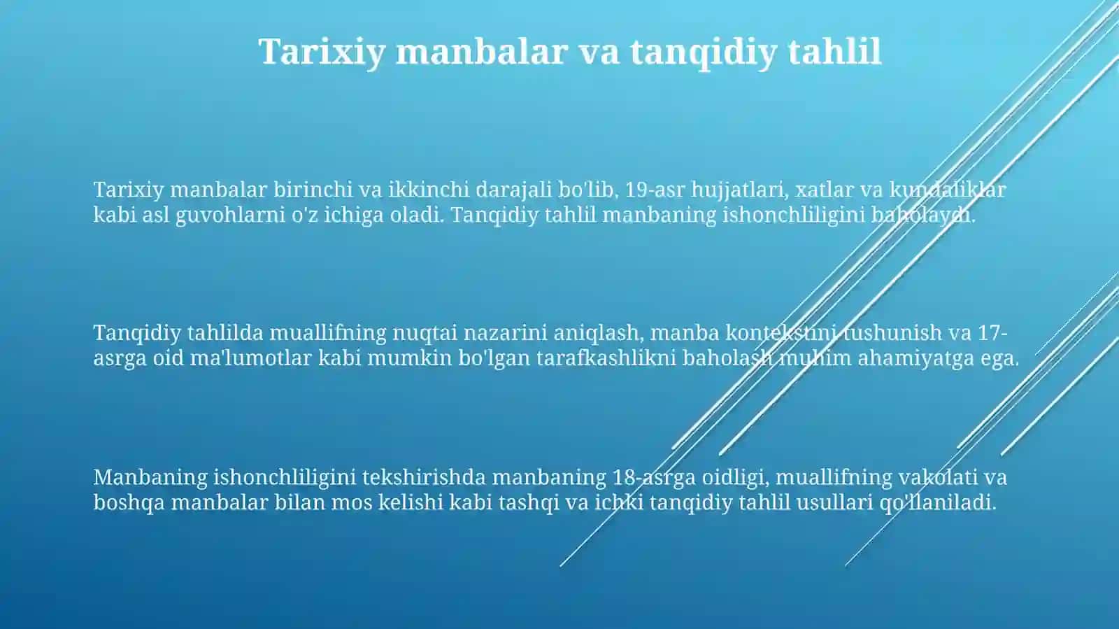 Tarixiy tadqiqot usullari 3