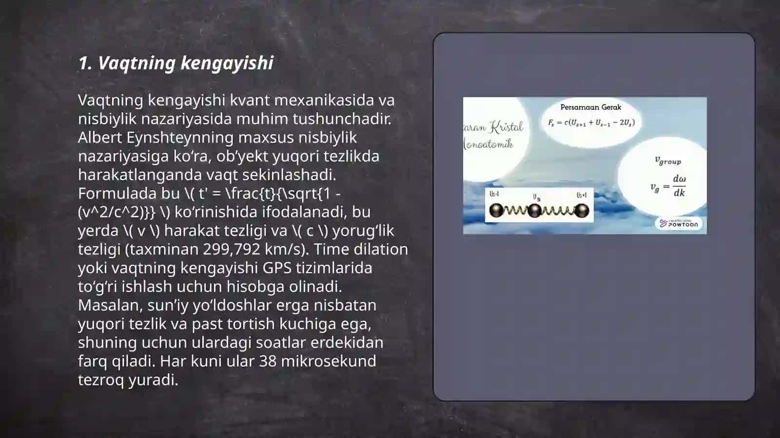 Relyativistik dinamika elementlari 3