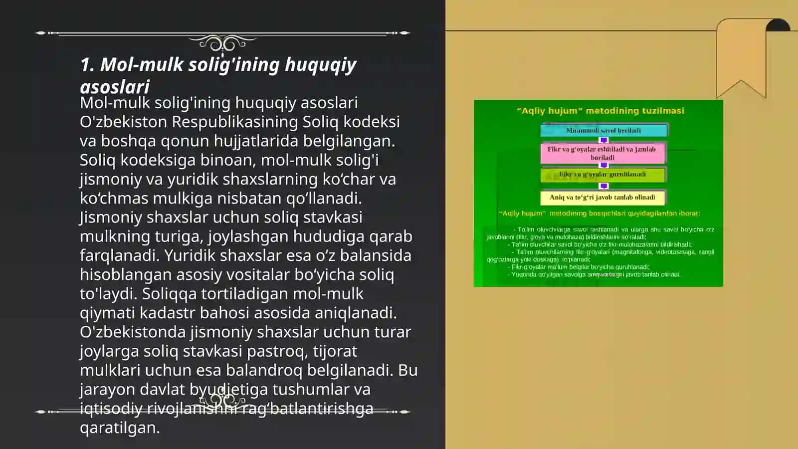 Mol mulk solig'ining huquqiy asoslari va nazariy jihatlari 3