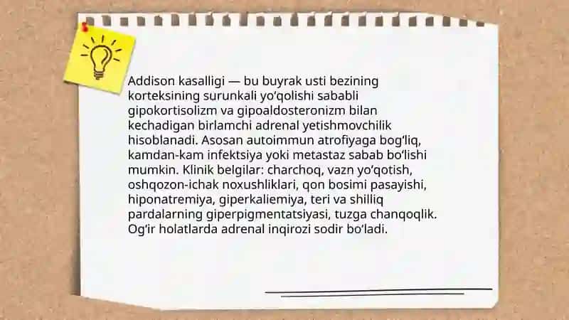 Addison kasalligi 3