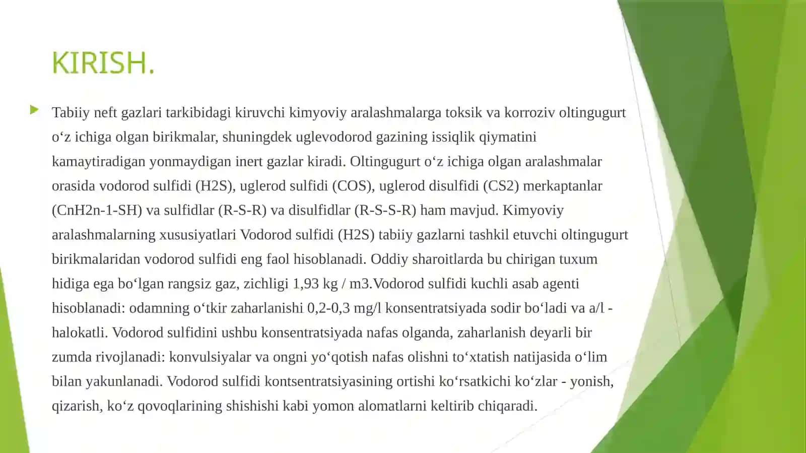 Gazlarni etanolaminlarning suvli eritmalari yordamida tozalash 3