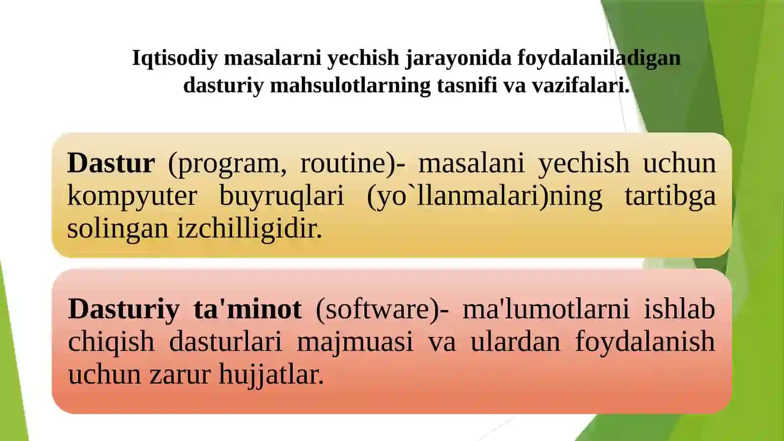4-MA`RUZA. DASTURIY TA’MINOT VA UNING RIVOJLANISH TENDENSIYALARI 3