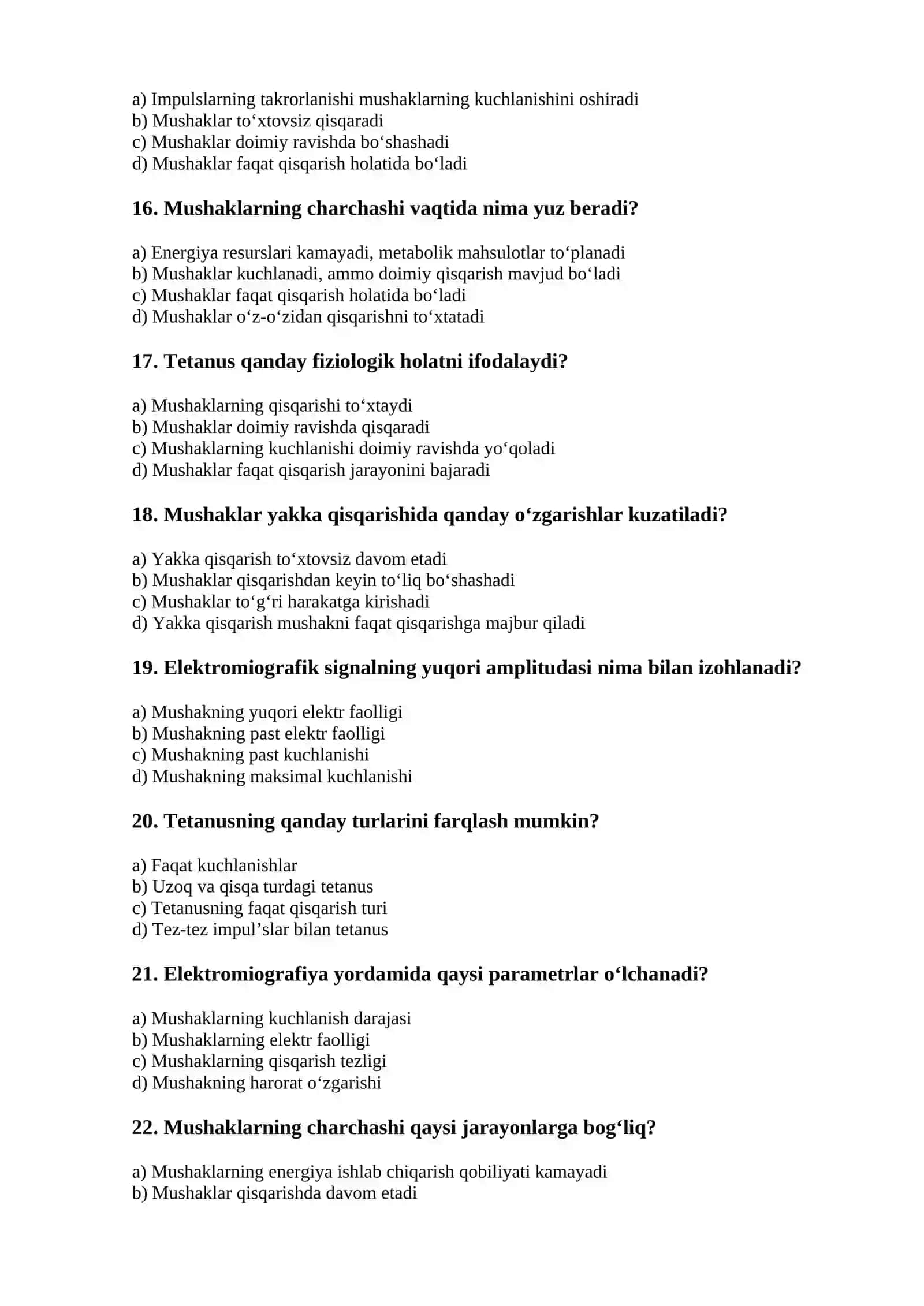 Mushaklar va muskullar tizimida o‘tkazilayotgan o‘zgarishlar 3