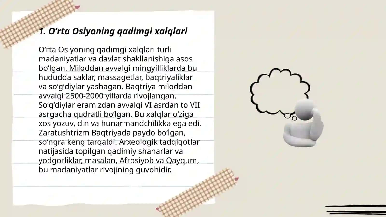O`rta Osiyoning qadimgi aholisi 3