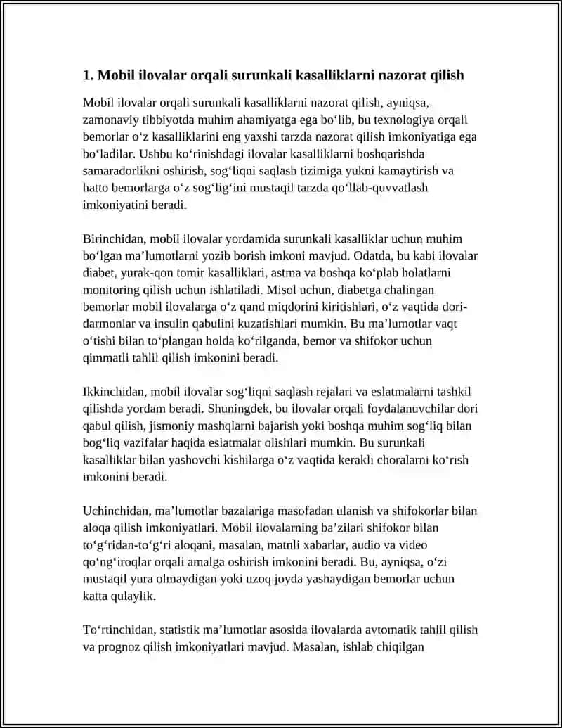 MOBIL ILOVALAR ORQALI OʻZ SOGʻLIGʻINI NAZORAT QILISH 3