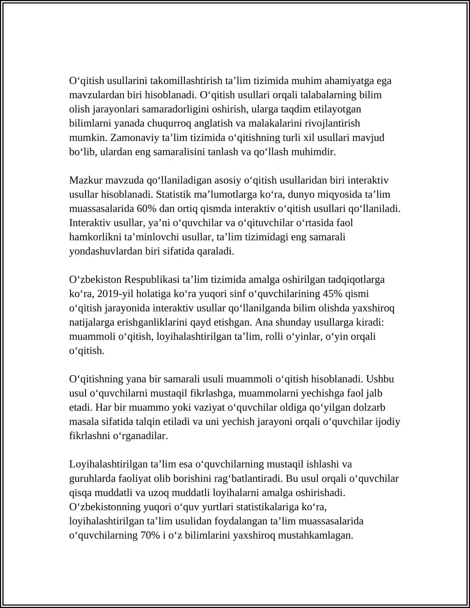 KUCHNI RIVOJLANTIRUVCHI MASHQLAR 3