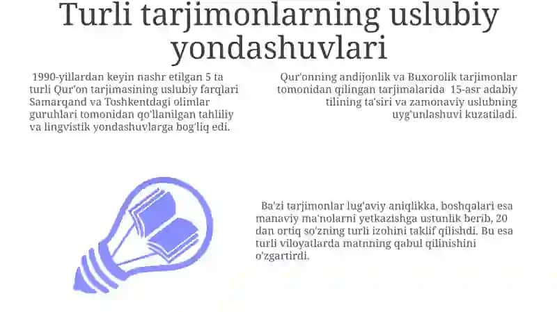 Qur'on Tarjimalarining Tilviy Xususiyatlari va Uslubiy Yondashuvlar 3