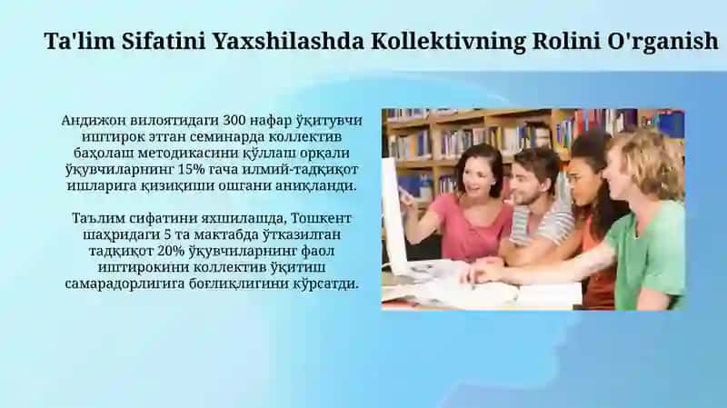 O'quvchilar jamoasi-yagona pedagogik jarayonning asosiy shakli 3