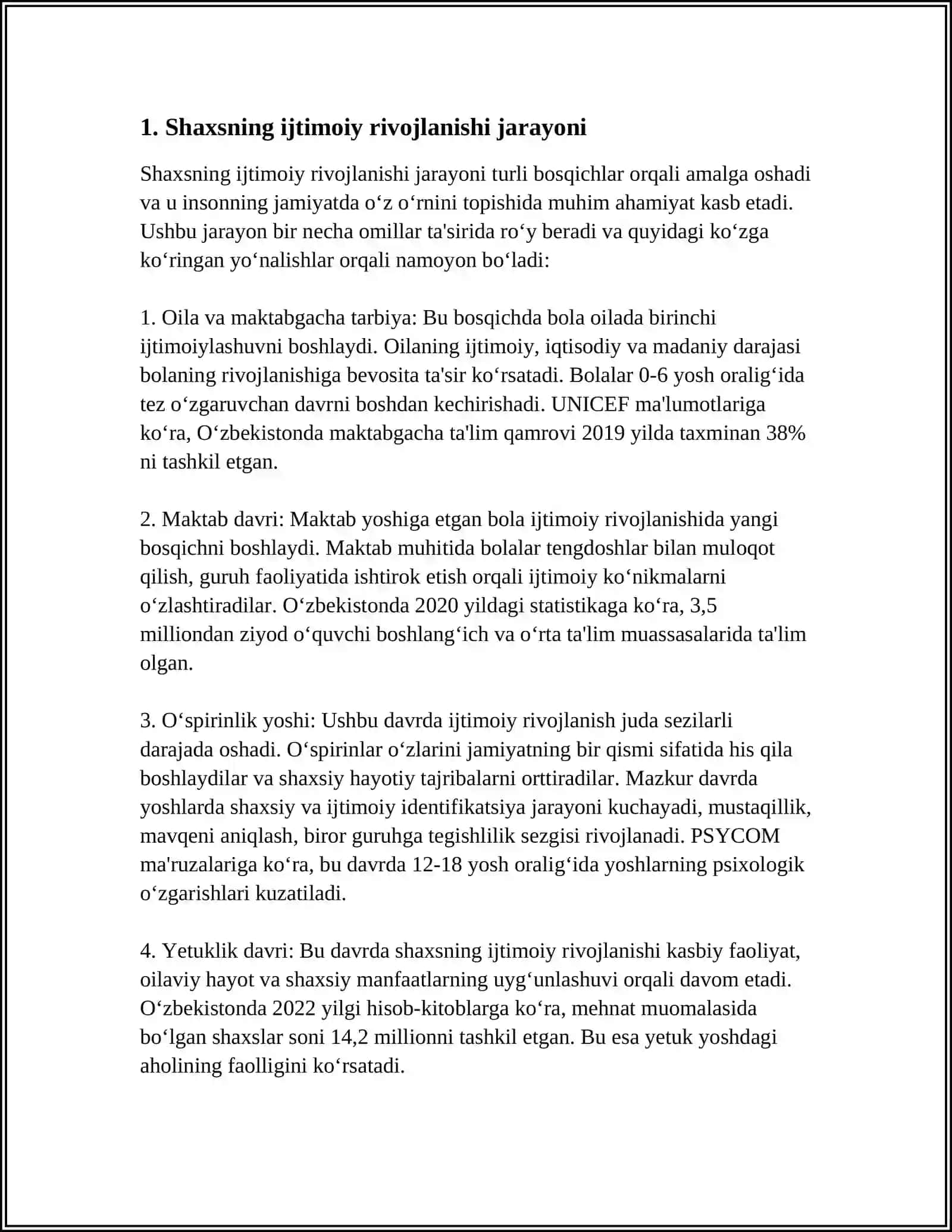 SHAXS IJTIMOIYLASHUVI VA IJTIMOIY XULQ-ATVOR 3