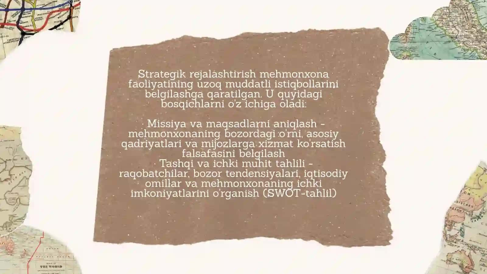 Mexmonxonalarning tashkiliy boshqaruv tuzilmalarini rejalashtirish 3