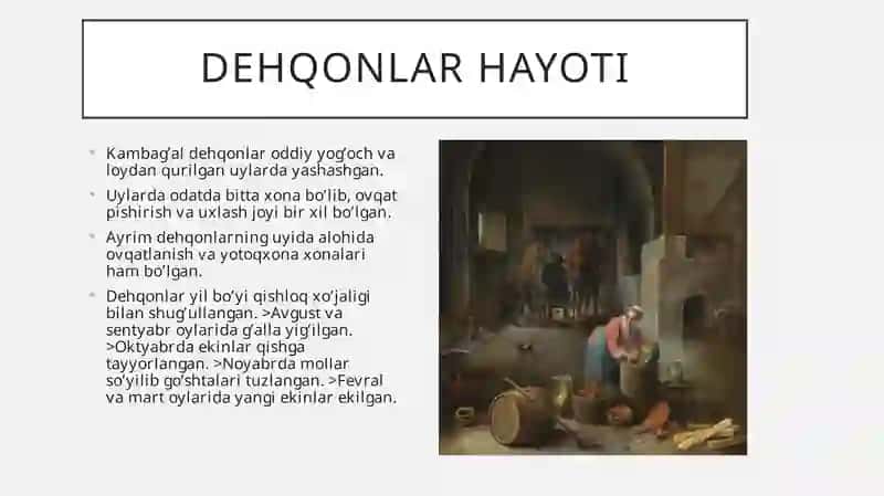 O’rta Asrlar Evropa aholisi ning Kundalik Hayoti 3
