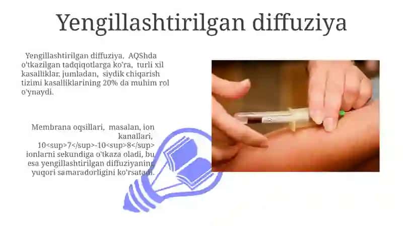 Tibbiy biologiya boʻyicha aktiv va passiv transport 3