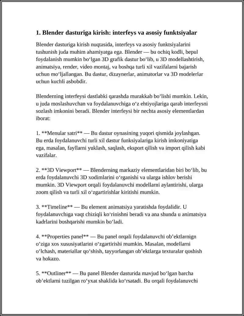 Blender Dasturi 3