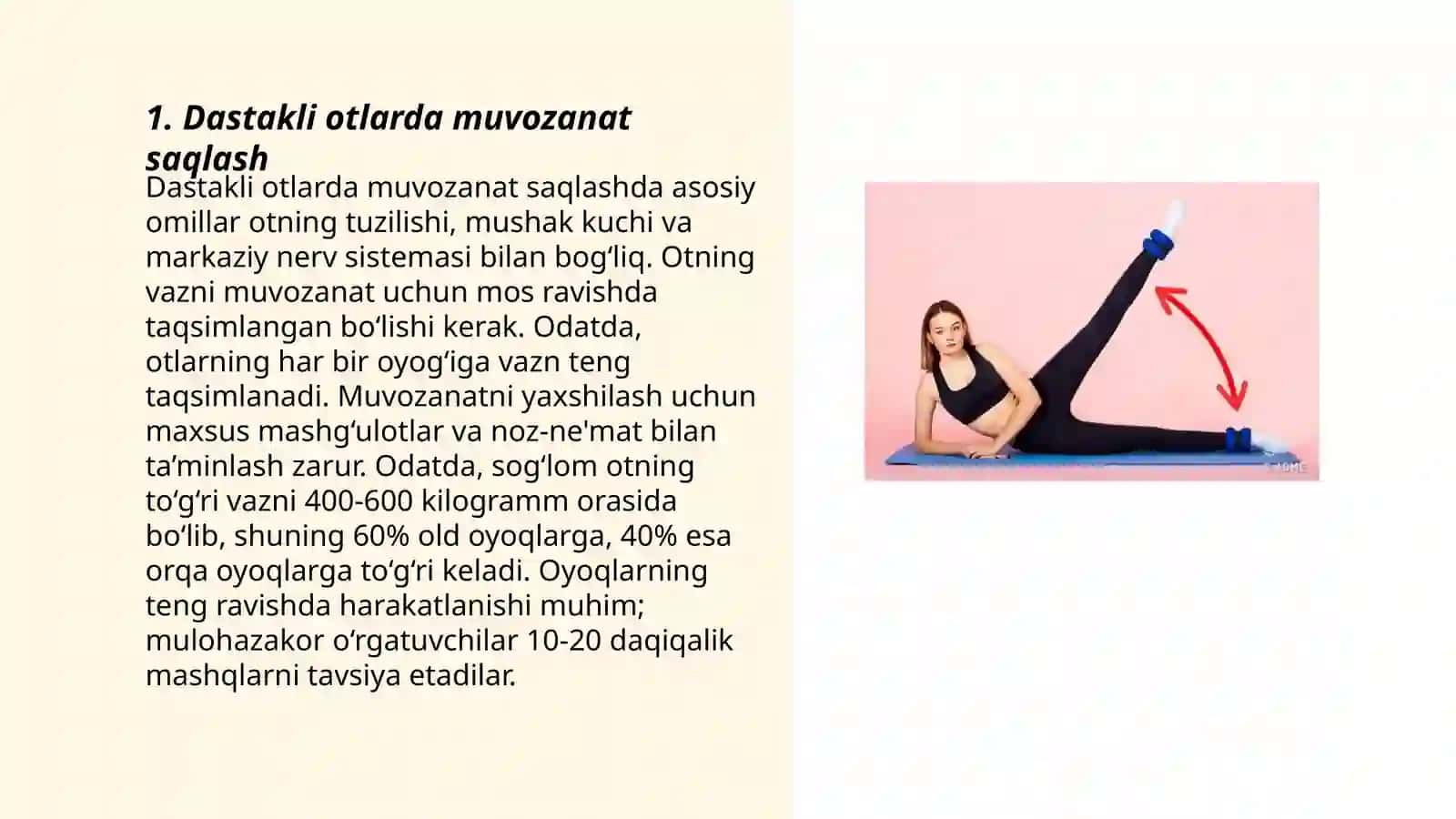 Dastakli otda bajariladigan mashqlar 3
