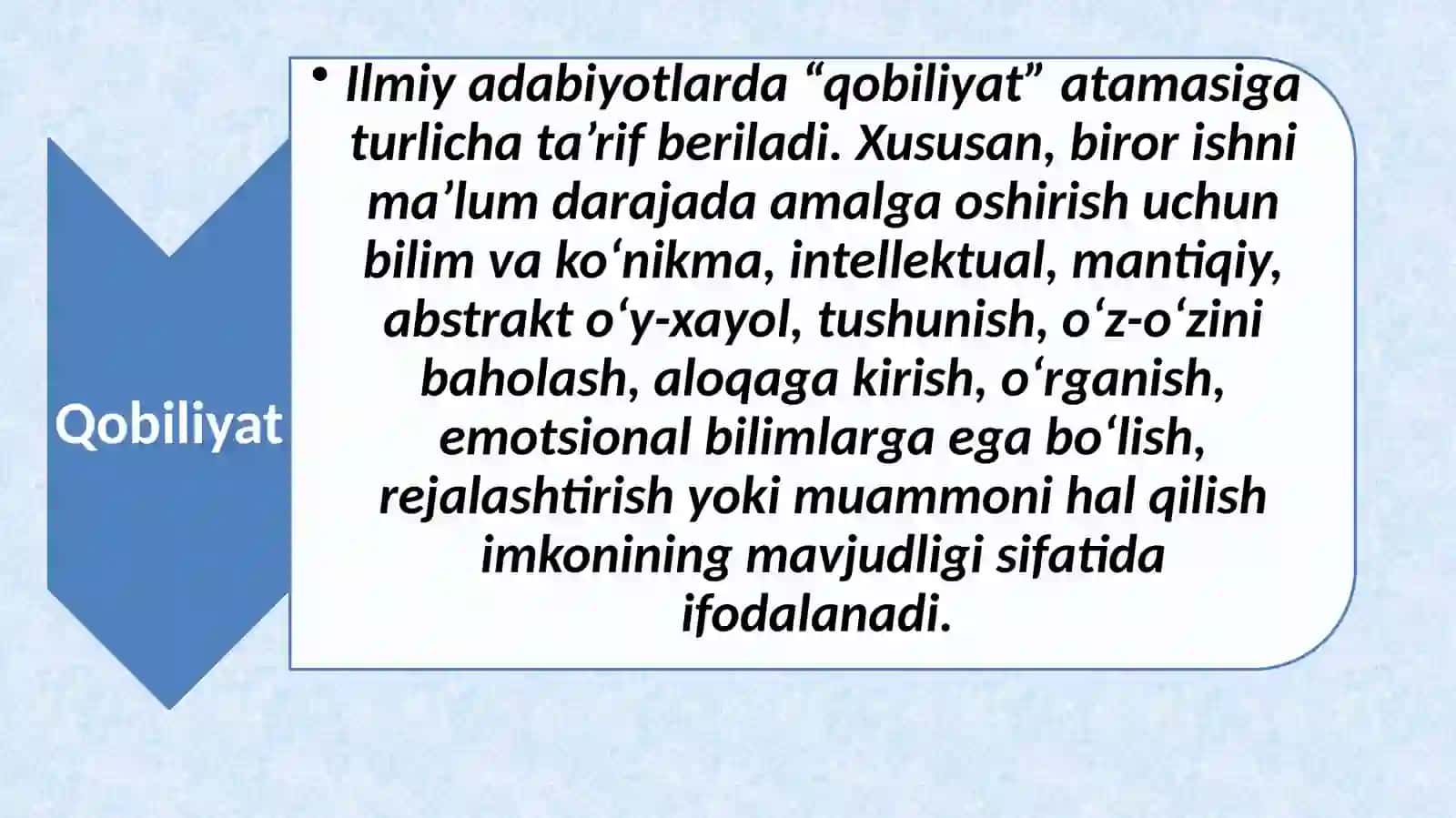 Qobiliyatvaiqtidor 3