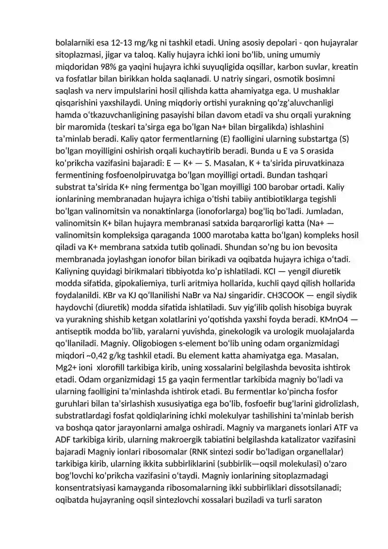 Litiy miqdori tashqi va ichki muhitda 3