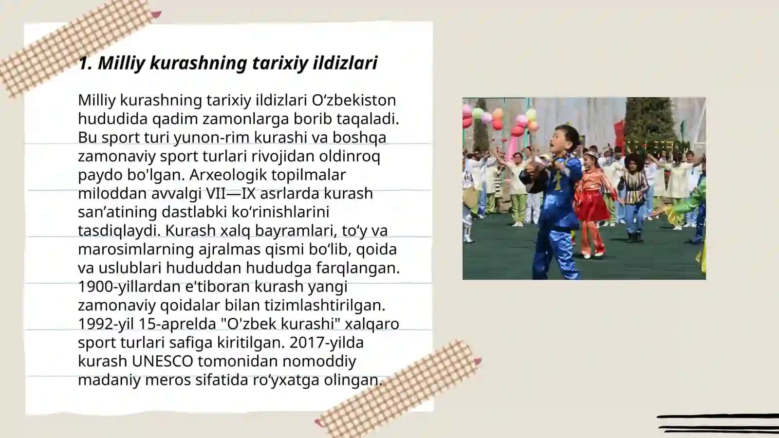 Bolalar sportida milliy kurashining o‘rni 3