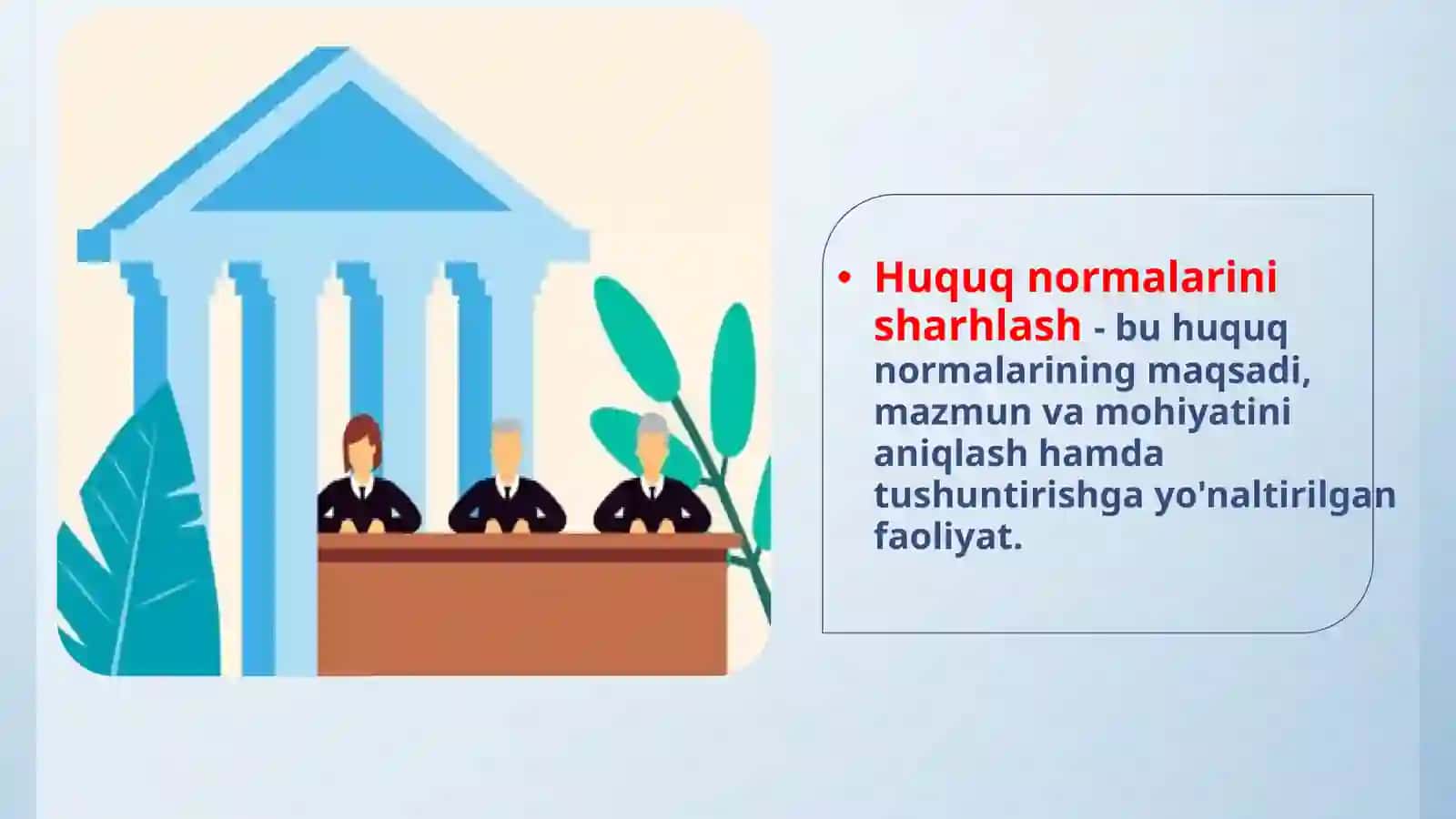 HUQUQ NORMALARINI SHARHLASH 3