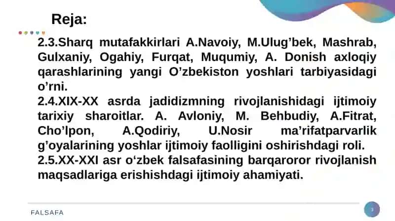 Sharq falsafasining ijtimoiy hayotdagi o'rni 3