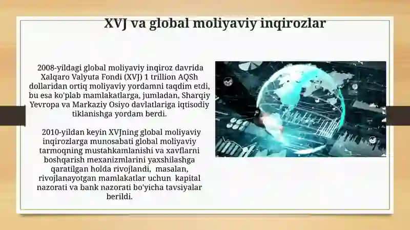XVJ va global moliyaviy inqirozlar 3