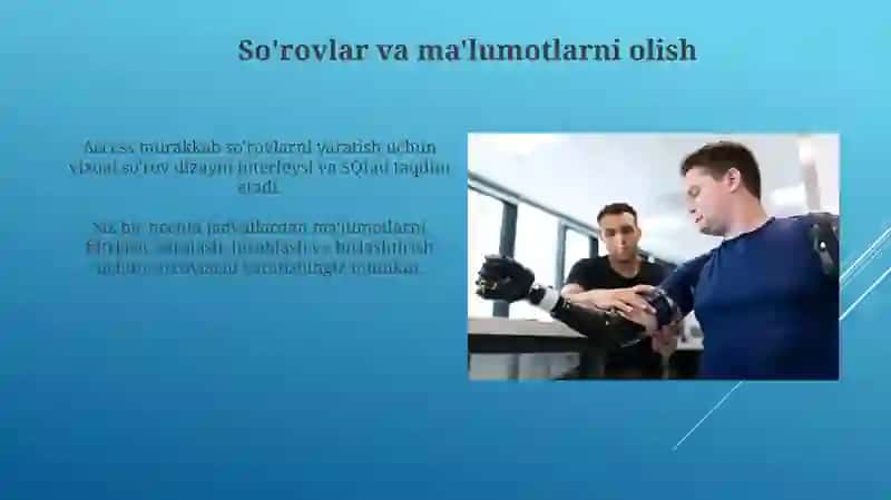 Ms Access dasturiy ta'minoti haqida 3