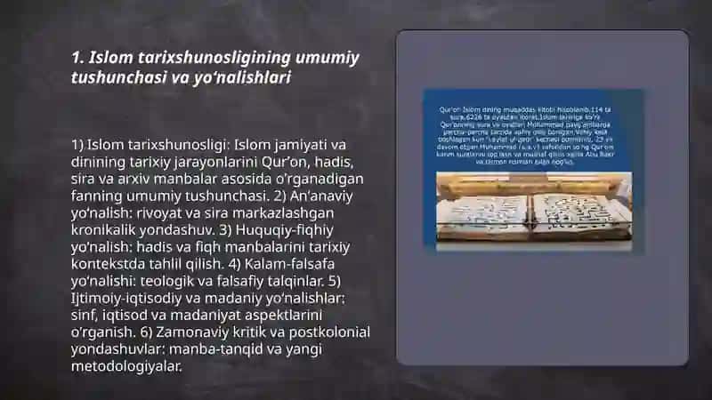 Islom dinining tarixi yoʻnalishlari mashablari va asosiy manbalari 3