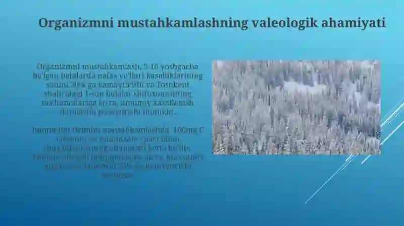 Organizmni chiniqtirishning valeologik ahamiyati 3