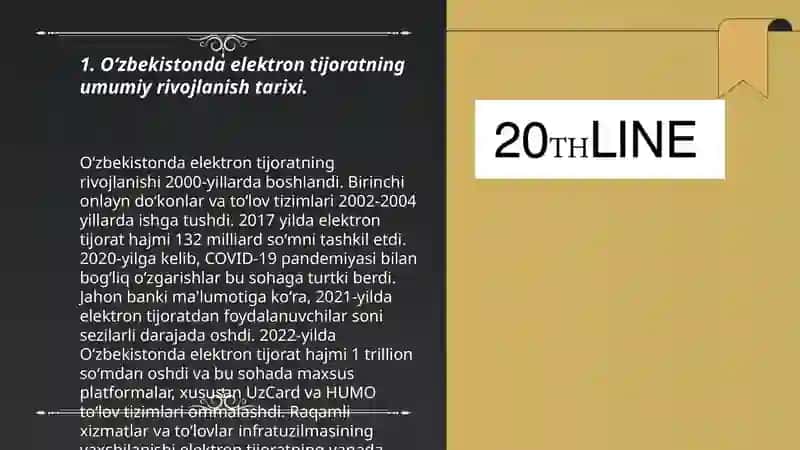 Oʻzbekiston Respublikasida elektron tijoratning rivojlanish holati 3