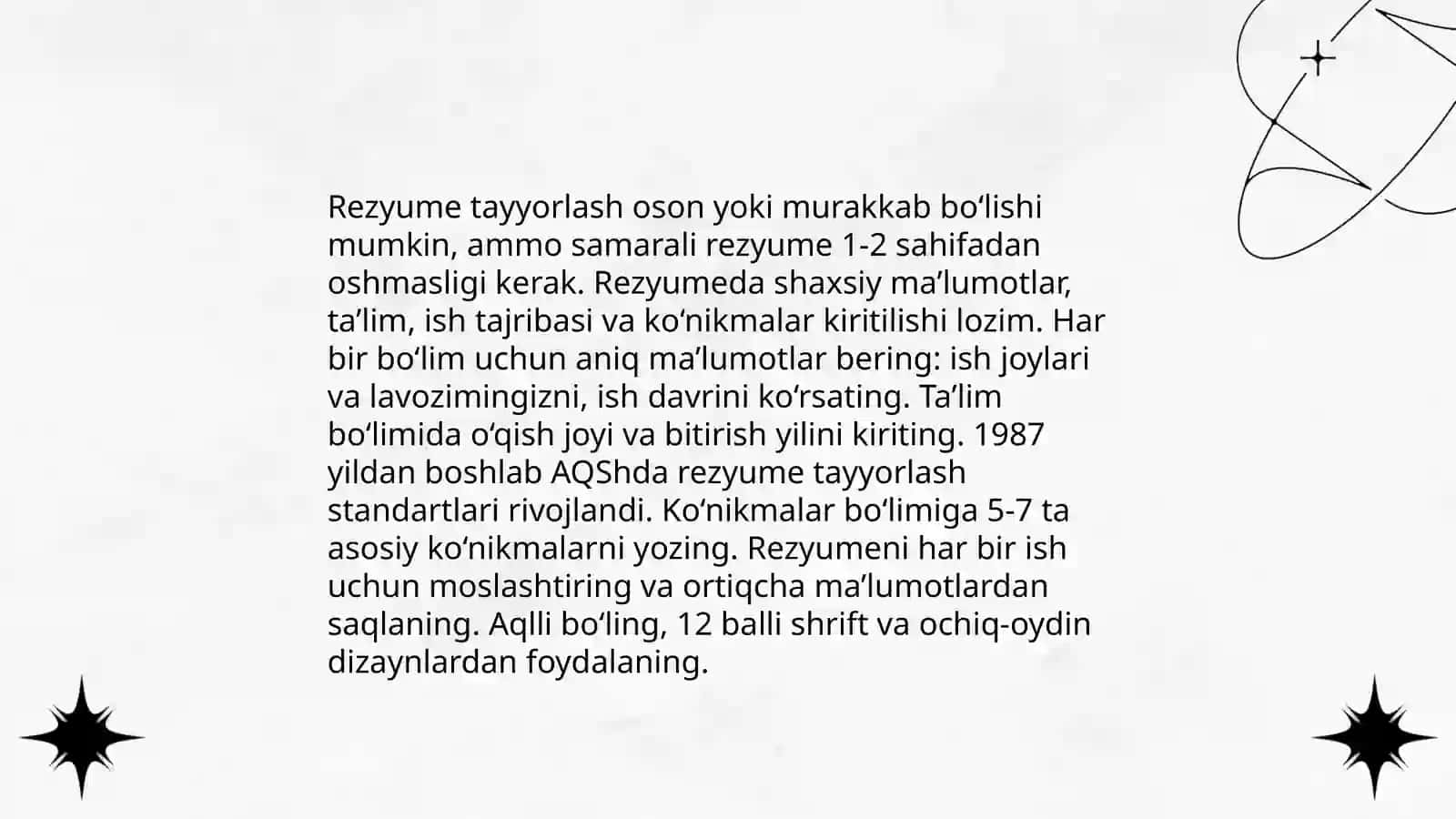 Ishga joylashish konikmalari 3