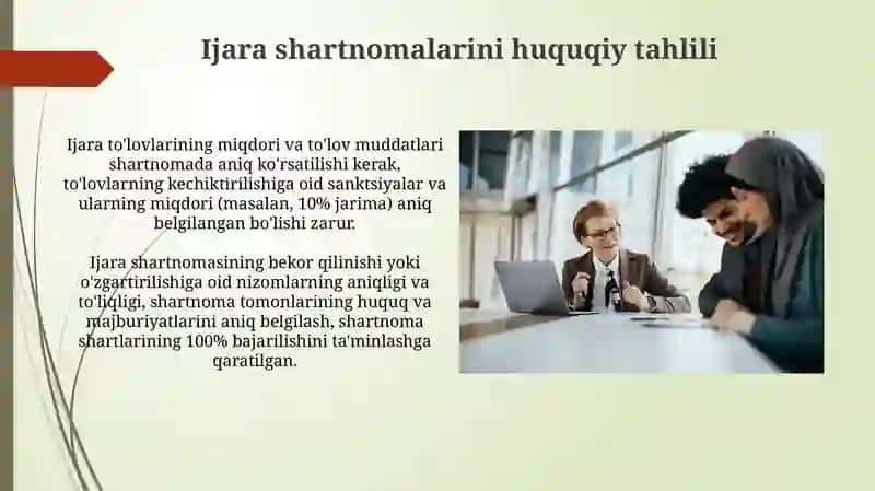 Ijara muomilalari auditi 3