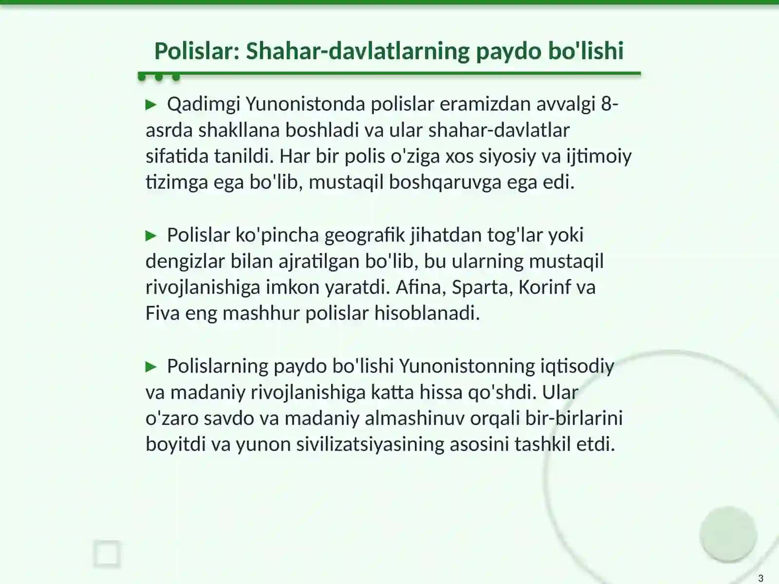 Qadimgi yunon polislarining gʻoyaviy-siyosiy asoslari, quldorlik demokratiyasi ideologiyasi 3