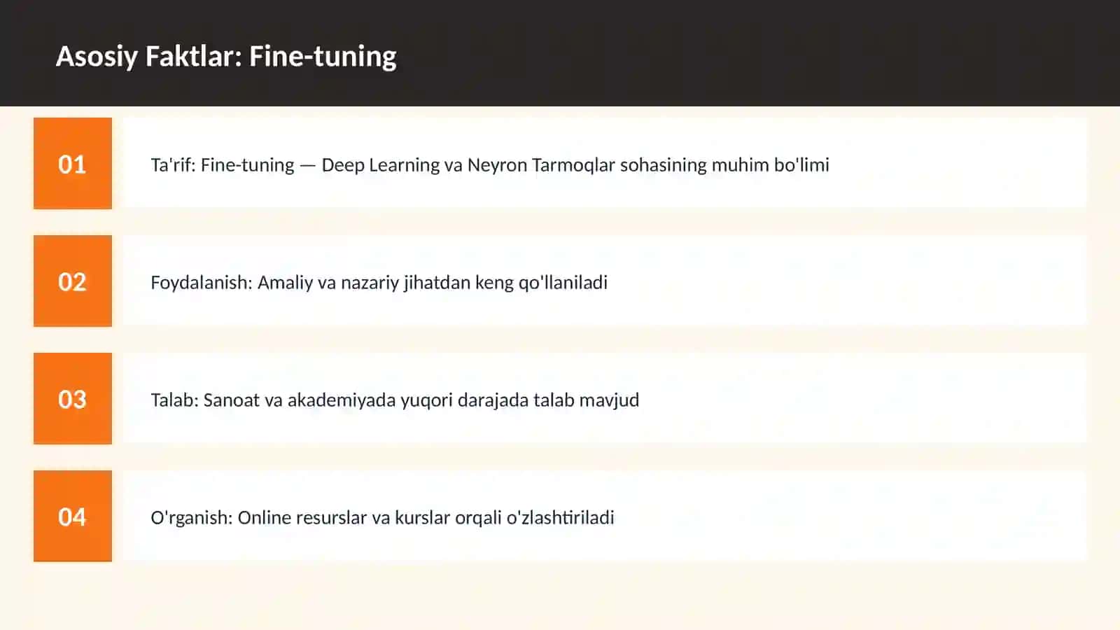 AI | DEEP LEARNING VA NEYRON TARMOQLAR 3