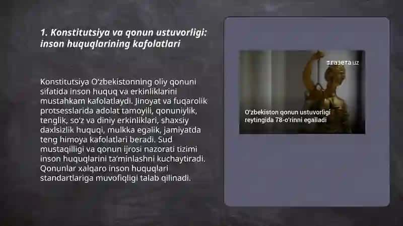 Yangi O‘zbekistonda adolat va qonun ustuvorligi – inson qadri kafolati 3