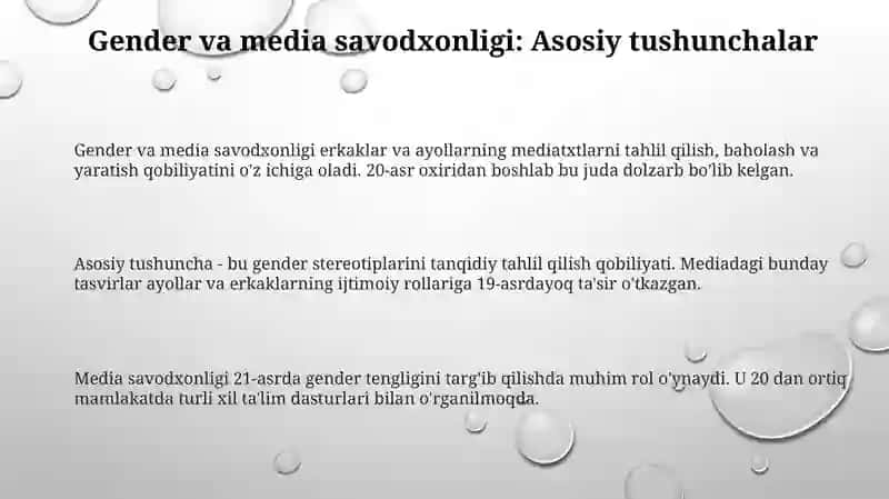 Mediasavodxonlikning gender jihatlari va uning ahamiyati 3