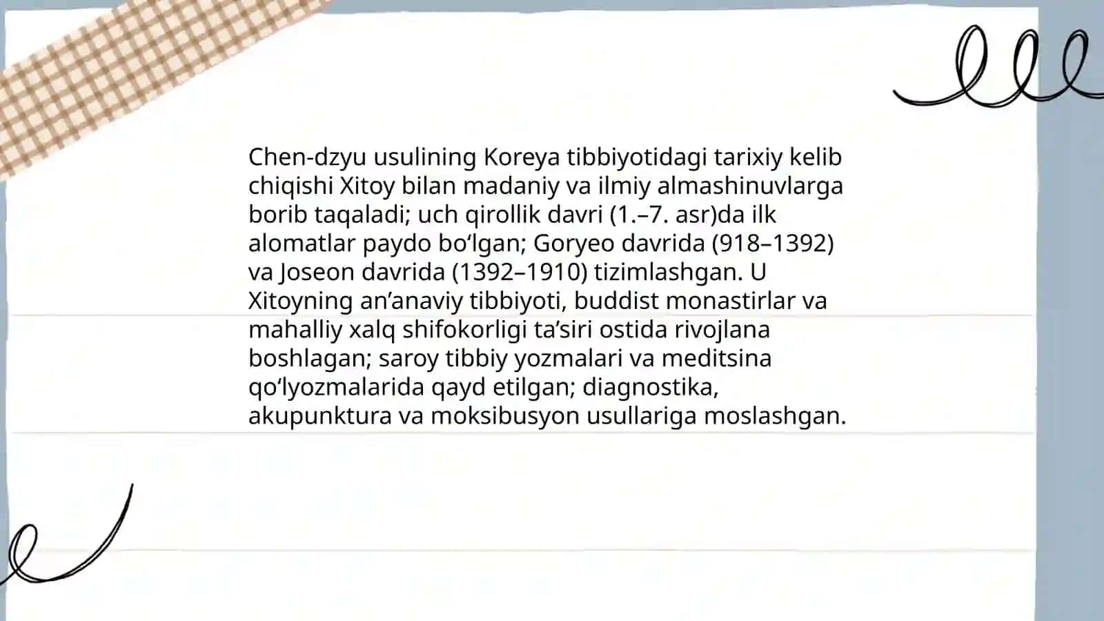 Qadimgi Koreys tibbiyotida chen-dzyu usuli 3