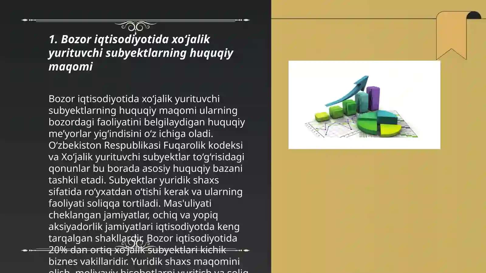 Bozor iqtisodiyotida xoʻjalik yurituvchi 3