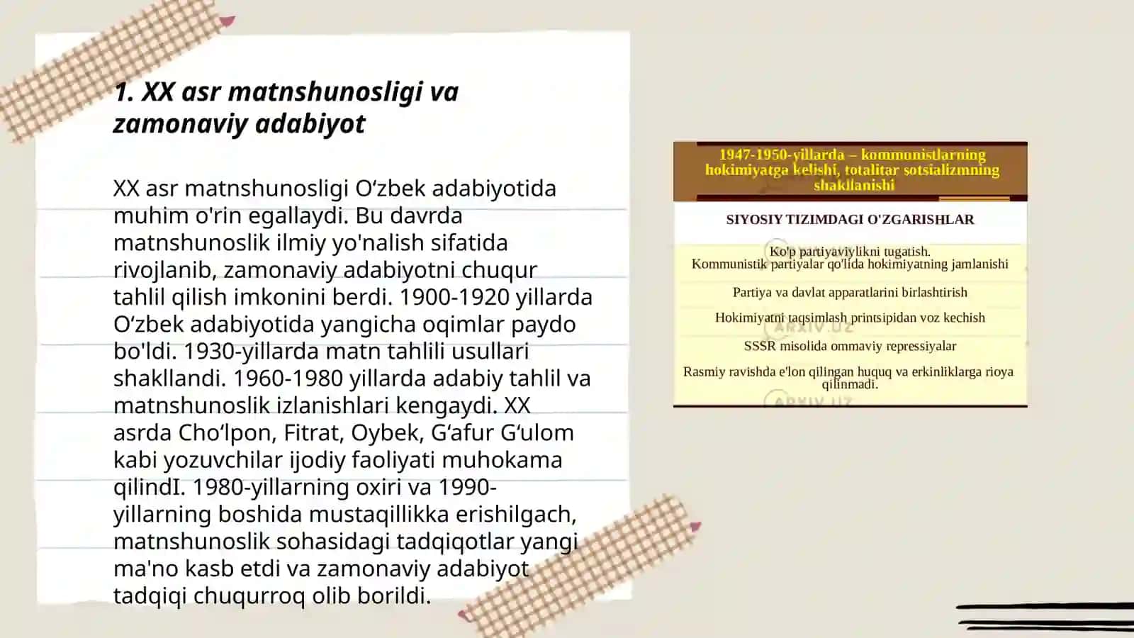 XX asr matnshunosligi 3