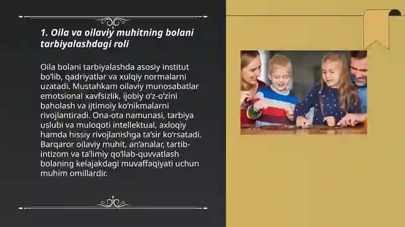 Oila va oilaviy muhitning bolani tarbiyalashdagi roli 3