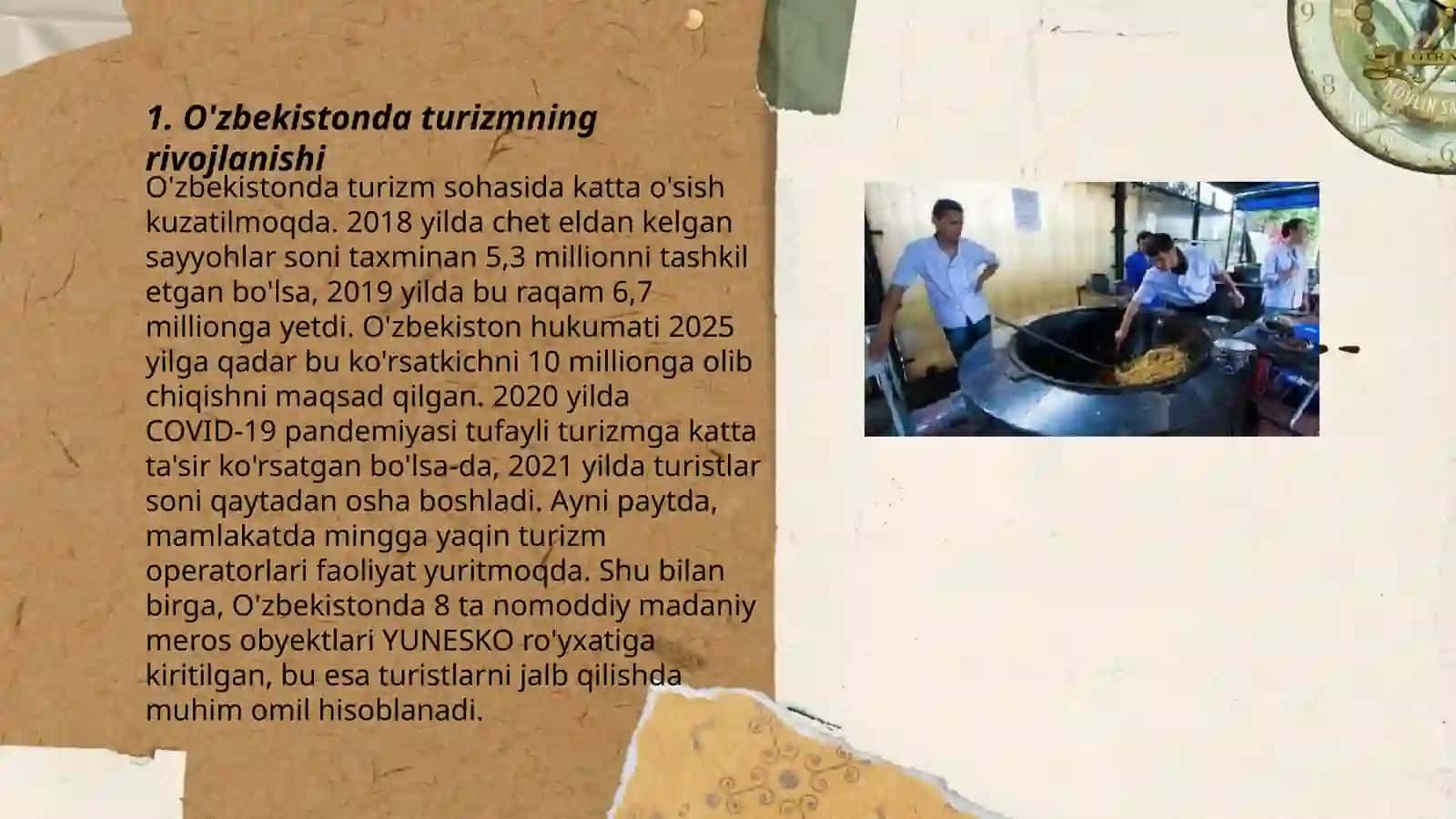 O'zbekistonda turizm va umumiy ovqatlanish (eating out ) tushunchalari va uyg'unligi 3