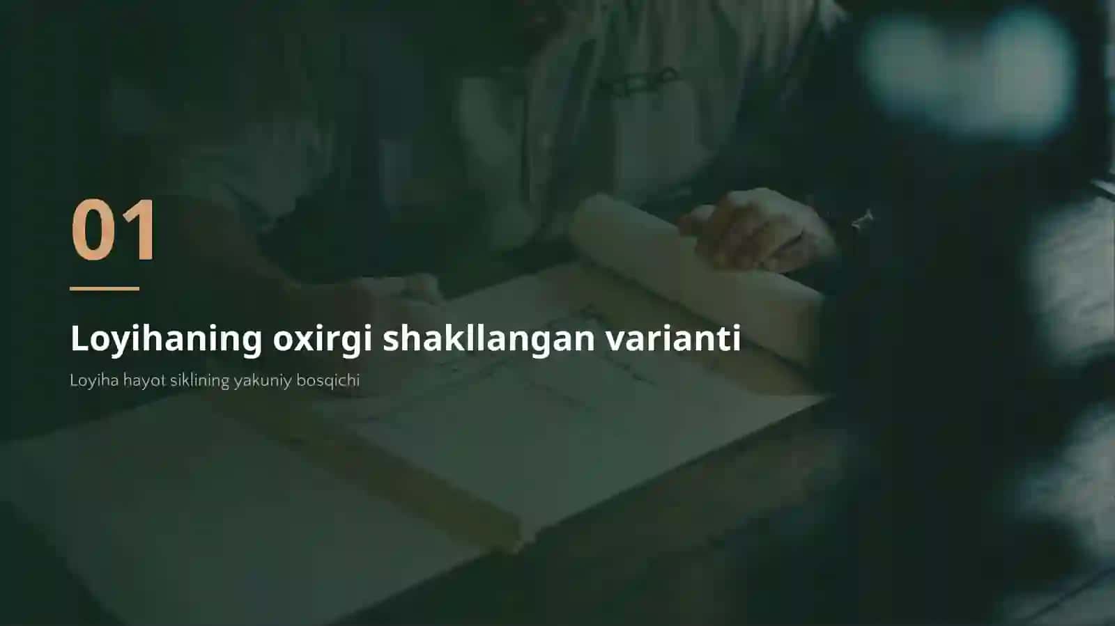 Loyihalarni oxirgi shakllangan varianti va uni texnik-iqtisodiyhamdamoliyaviy jihatdan monitoring qilish 3