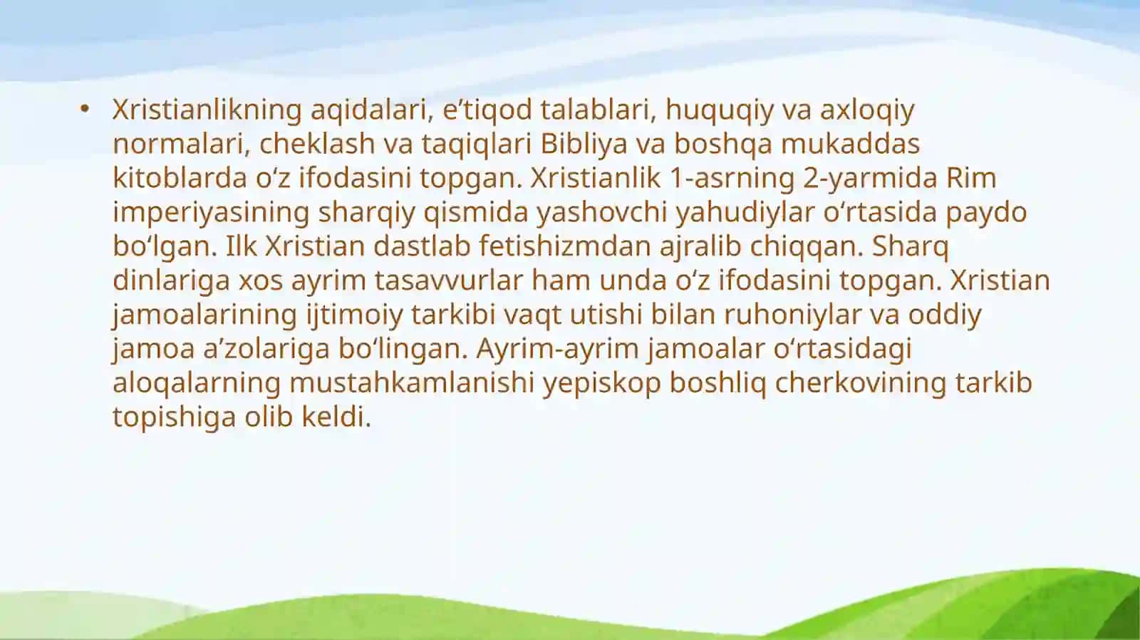 Xristianlik dini kelib chiqishi 3