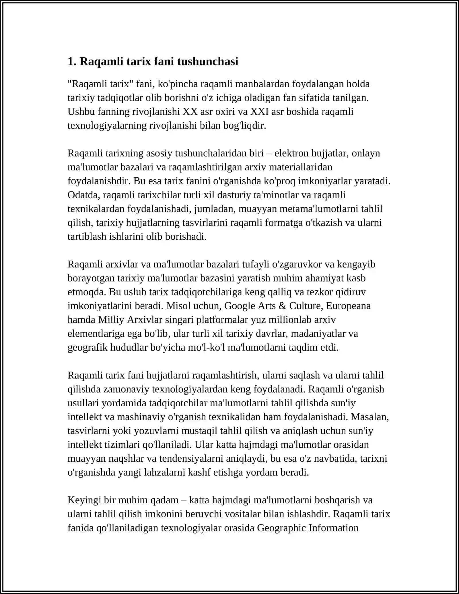 RAQAMLI TARIX FANINING SHAKLLANISHI VA TARAQQIYOTI 3