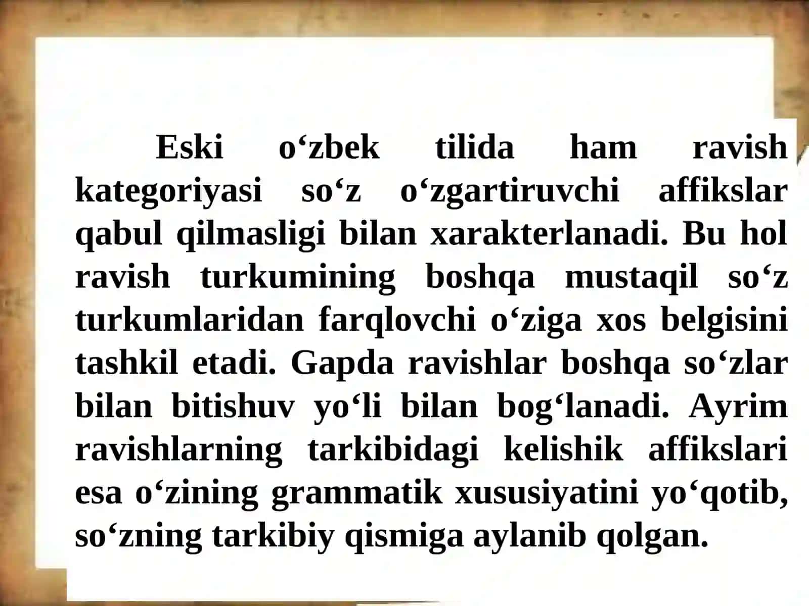 Ravishva yordamchiso‘z turkumlari 3