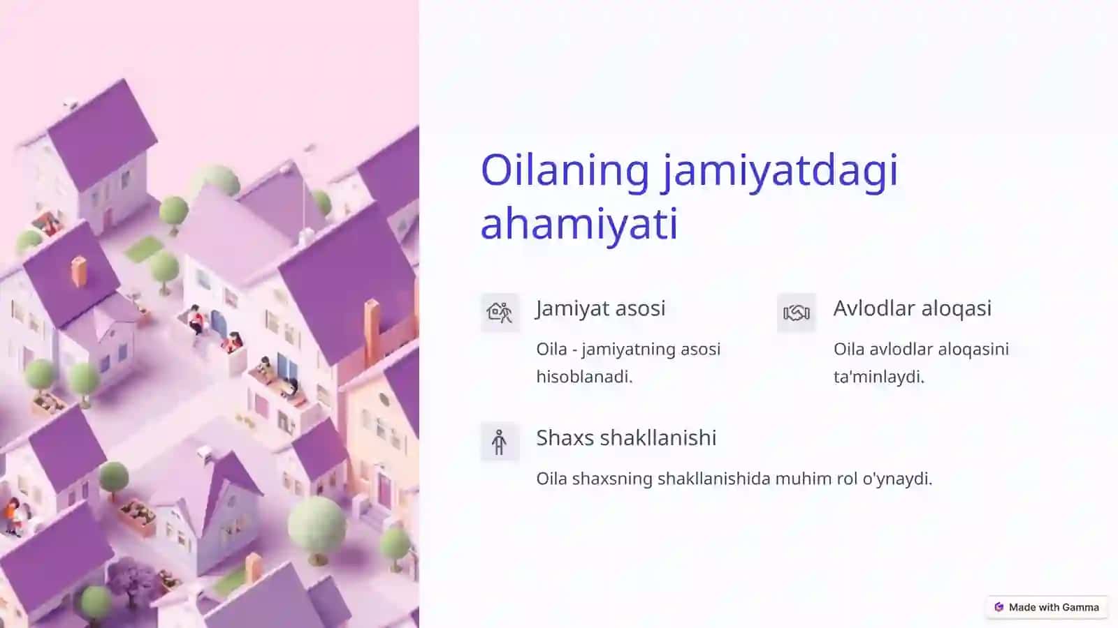 Oila va oilaviy qadriyatlar: Ma'naviy madaniyatning bosh omili 3