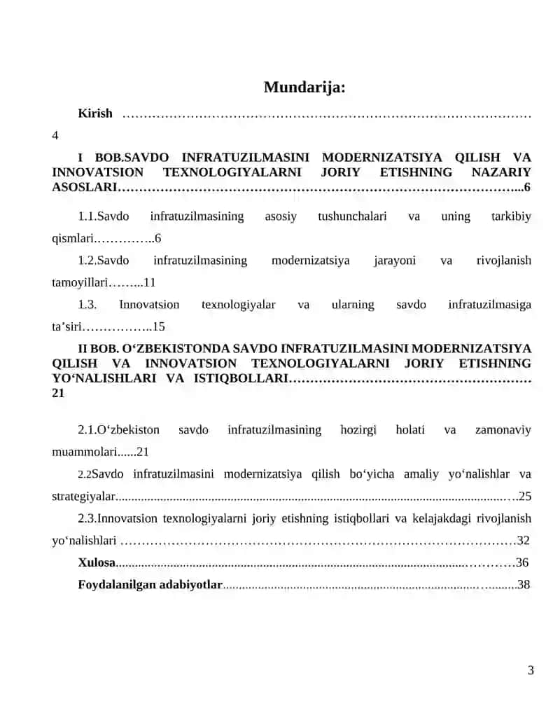 Savdo infratuzilmasini modernizatsiya qilish va innovatsion texnologiyalarni joriy etish 3