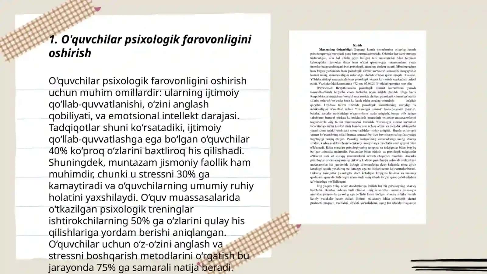 Taʼlim muassasasi psixologik xizmatning psixologik vazifalari 3