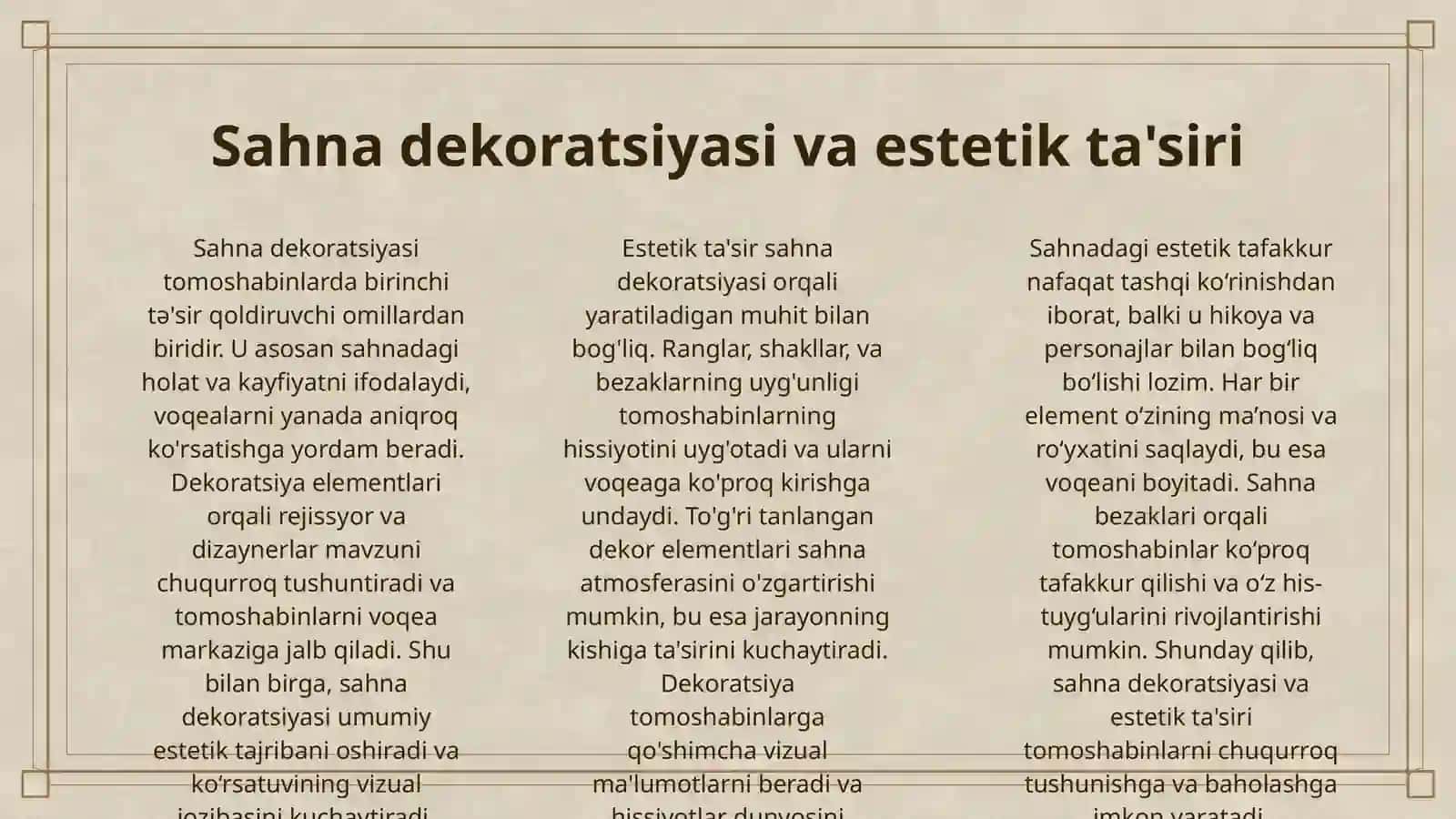 SAHNA DEKORATSIYASI VA BEZAKLI ELEMENTLAR ORQALI ESTETIK TAFAKKURNI RIVOJLANTIRISH 3